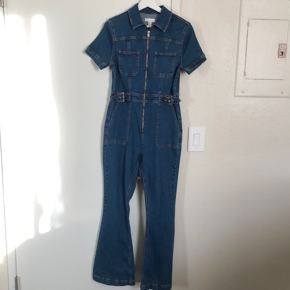 denim jumpsuit